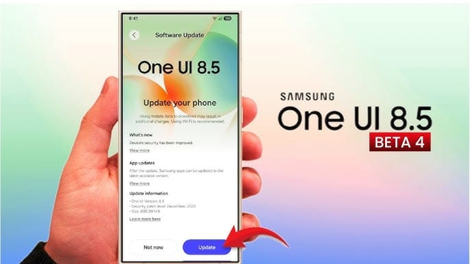 Vazamento da One UI 8.5 Beta 4 antecipa IA mais inteligente, melhorias de desempenho e novos recursos para o Galaxy S25.