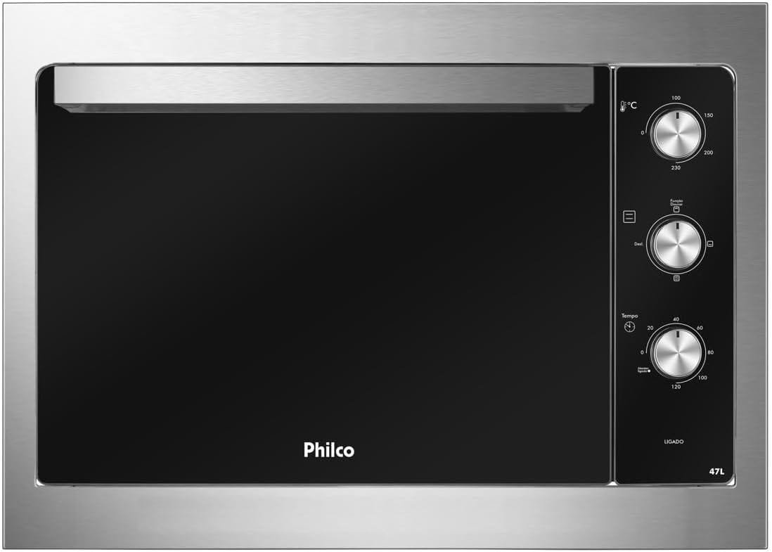 Forno Elétrico de Embutir Philco PFE47E Esmaltado Dupla Resistência 47L