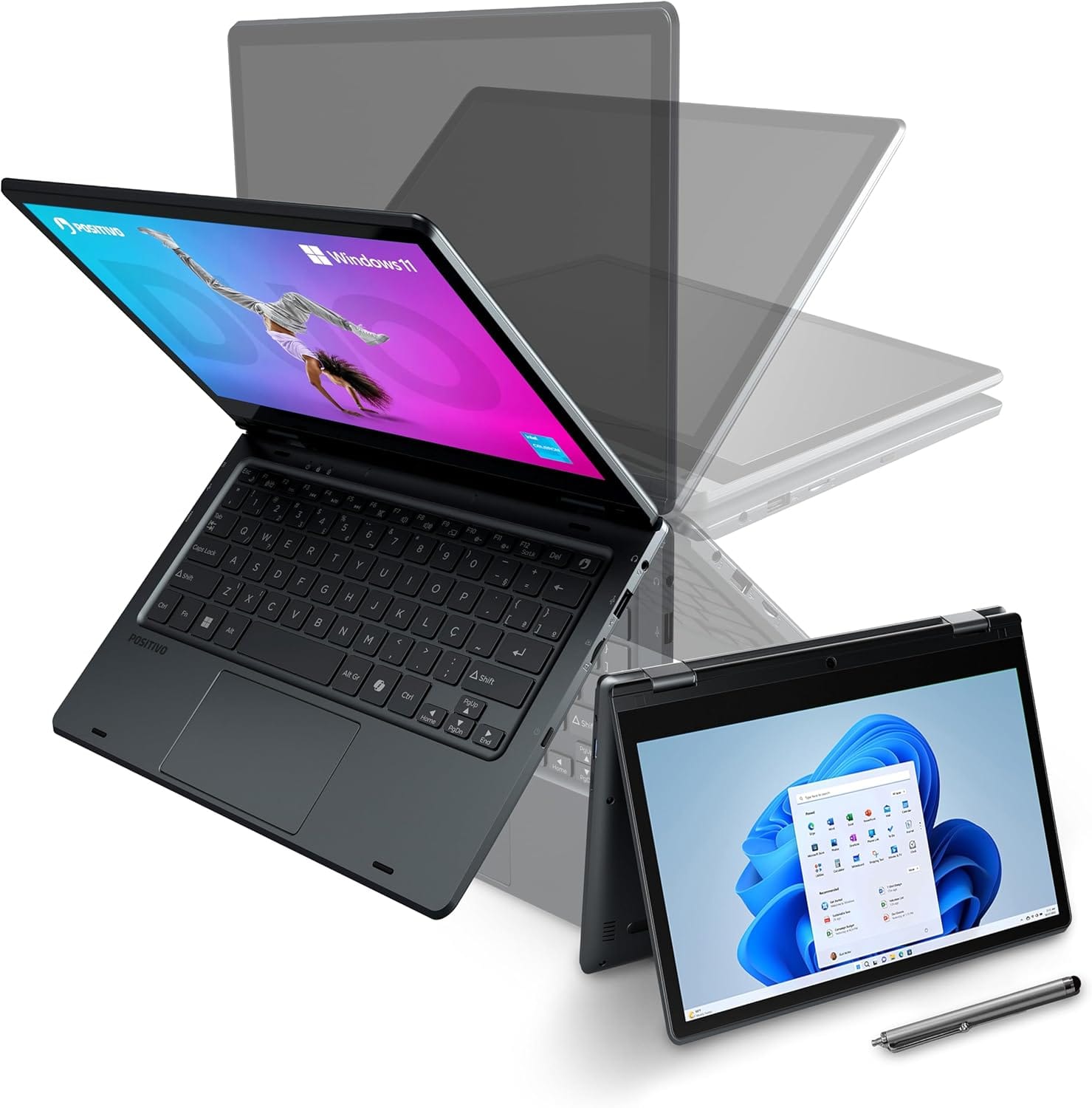 Notebook 2 em 1 Positivo Duo Intel Celeron N4500